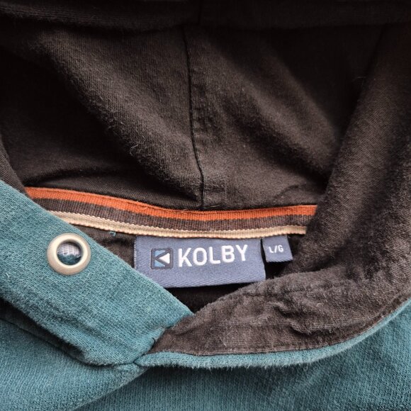 Kolby Relaxed Fit Hoodie Teal Size Large - Picture 3 of 10